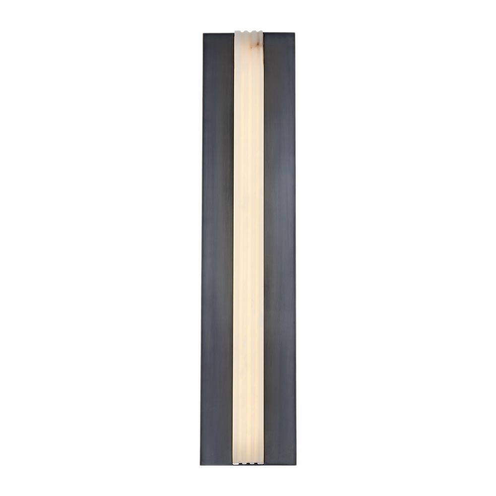 Kismet 23" Urban Bronze and Alabaster LED Vanity Light