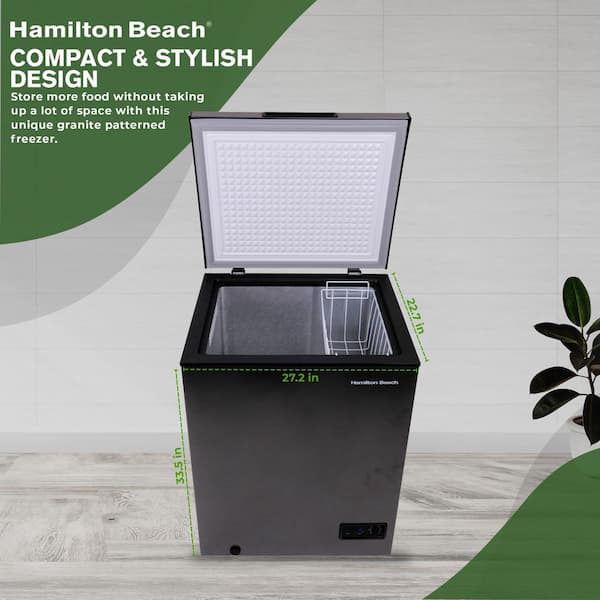 Hamilton Beach 5.0 cu. ft. Residential Chest Freezer in Granite