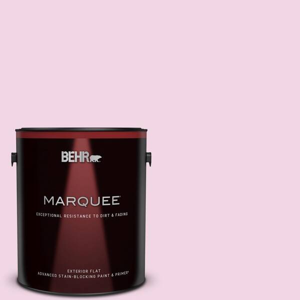 BEHR MARQUEE 1 gal. #680A-1 Candy Tuft Flat Exterior Paint & Primer