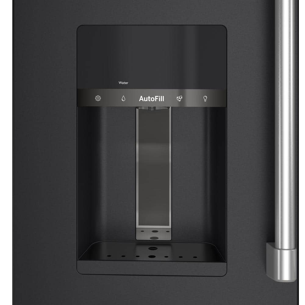 Matte Black Smart French Door Refrigerator with Ice Maker