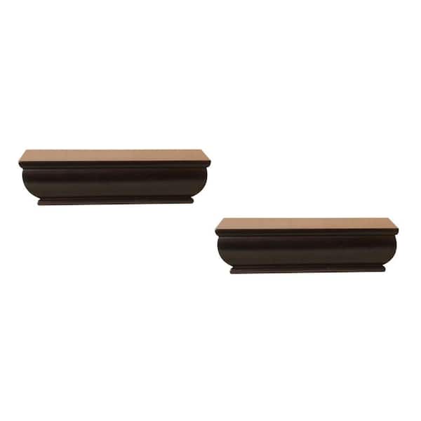 Home Decorators Collection 8 in. Floating Ledge (2-Piece)