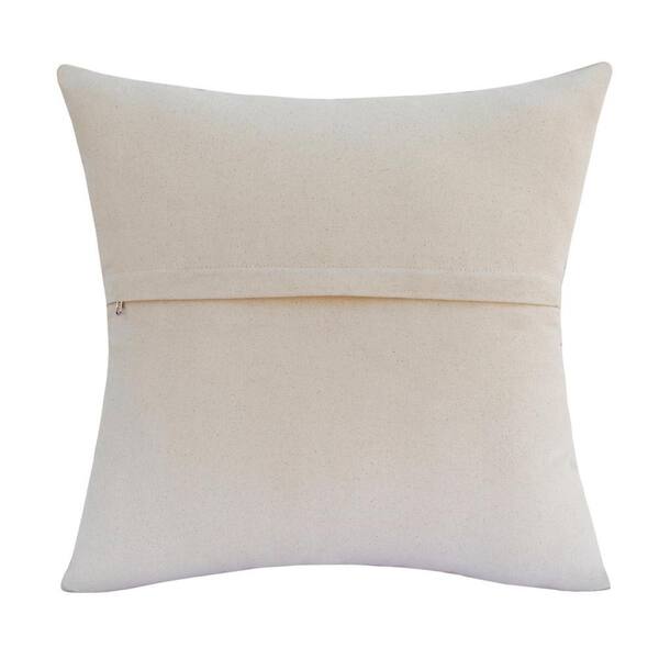 Faux linen best sale square throw pillow