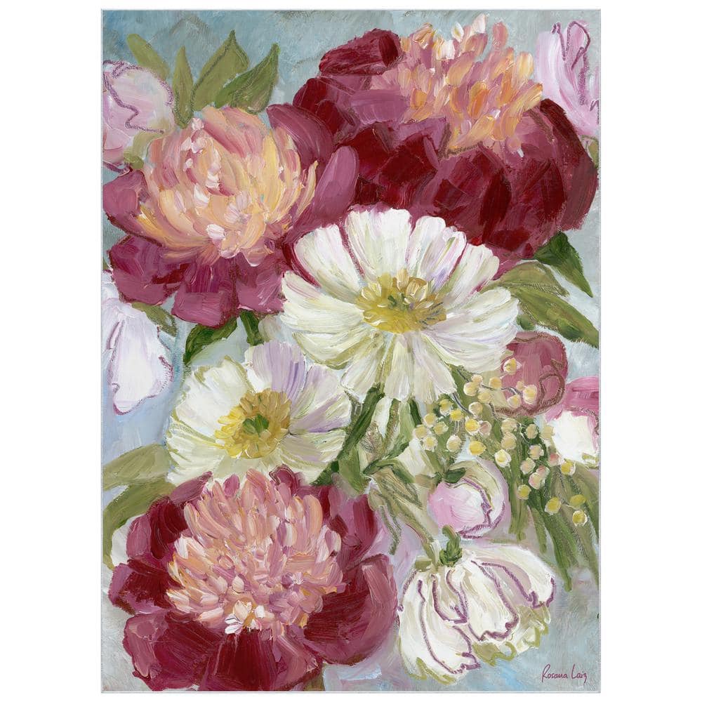 Multi-Colored 8 ft. x 10 ft. Eleanora painterly florals Washable Art Area Rug price history on PriceWatchPro