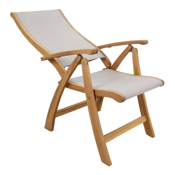 Wooden garden recliner discount chair