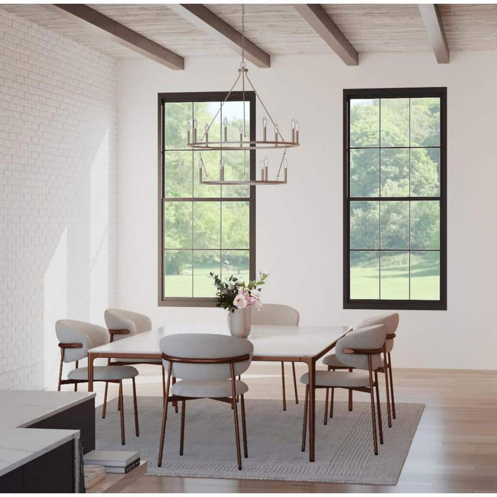 Gilliam 35-1/2 in. 15-Light Brushed Nickel Chandelier price history on PriceWatchPro