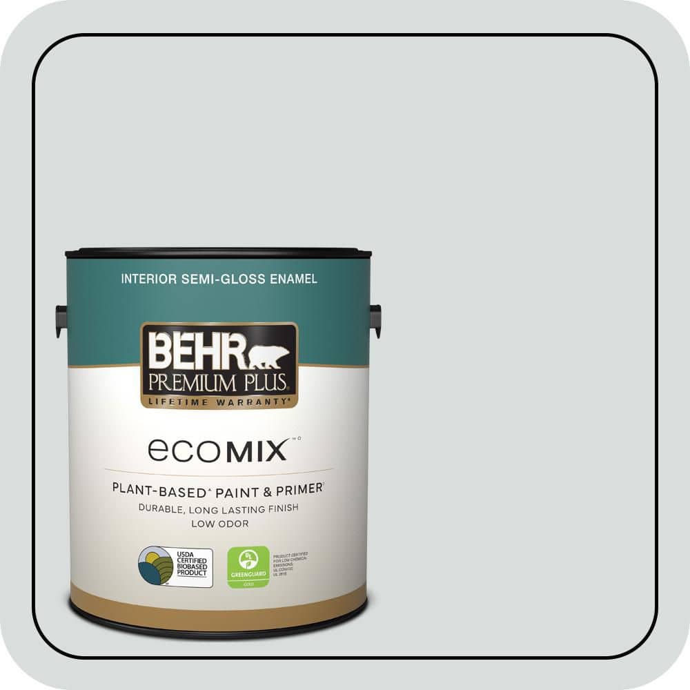1 gal. #ECC-33-2 Silver Sands Semi-Gloss Enamel EcoMix Plant-Based Interior Paint & Primer price history on PriceWatchPro