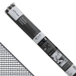 36 in. x 25 ft. Charcoal Aluminum Screen Roll for Windows and Door