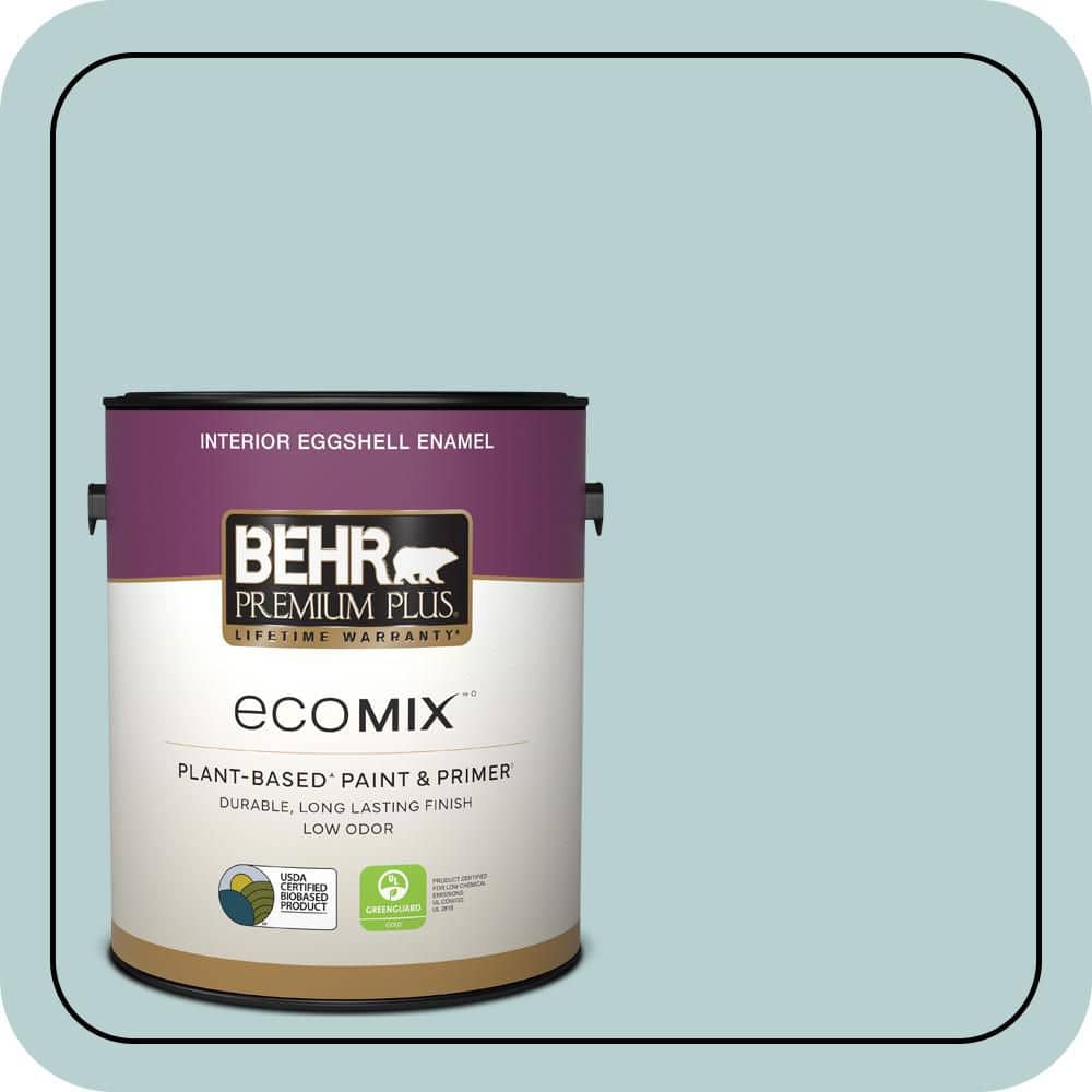 1 gal. #S440-2 Malaysian Mist Eggshell Enamel EcoMix Plant-Based Interior Paint & Primer price history on PriceWatchPro