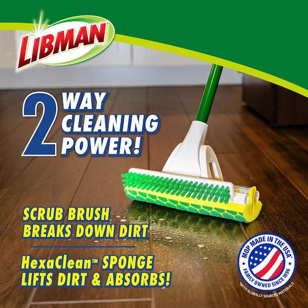 Nitty Gritty Roller Sponge Mop with Scrub Brush