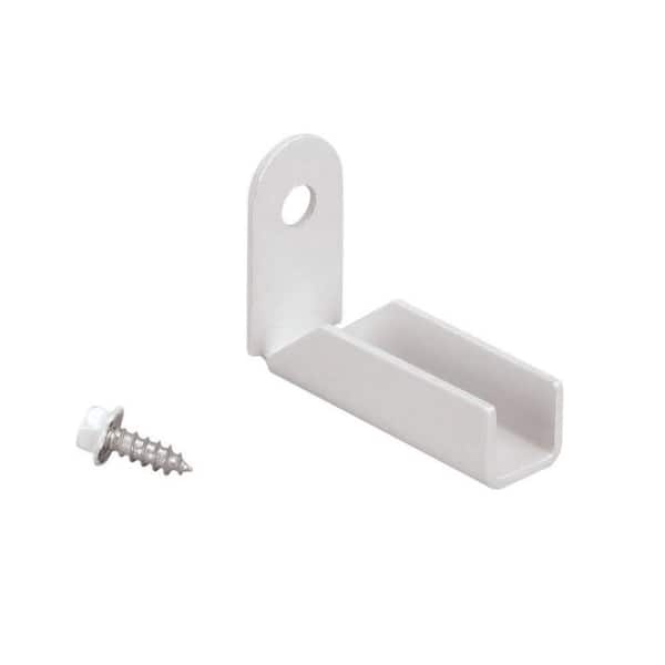 US Door and Fence White Fence Mounting Bracket for 1 in. Square Rails