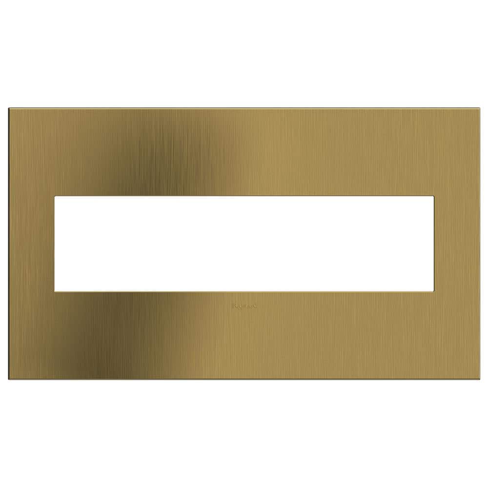 adorne 4 Gang Decorator/Rocker Wall Plate, Brushed Satin Brass (1-Pack) price history on PriceWatchPro