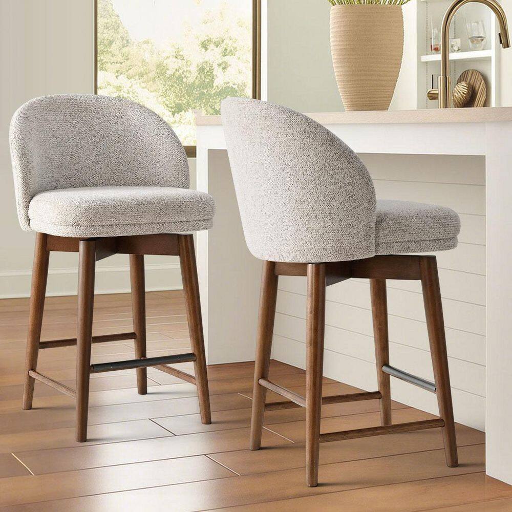 36.5 in. Height Beige Solid Wood Frame Counter Stool (Set of 2) price history on PriceWatchPro