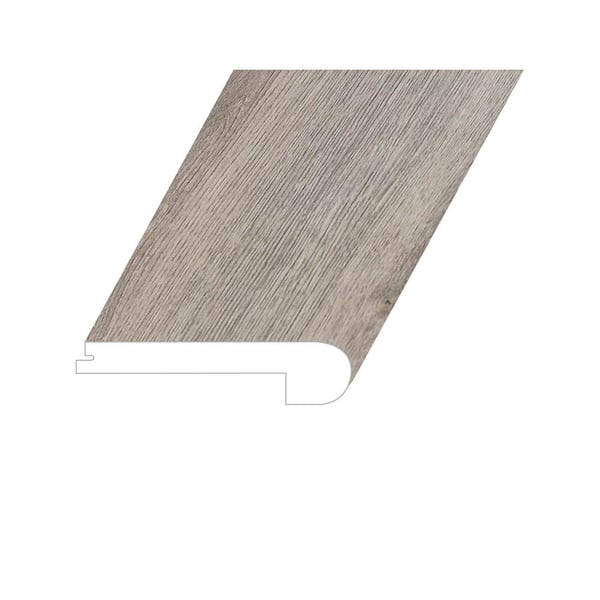 Montserrat Opus Vested Shadow 1 in. T x 4.5 in. W x 94.5 in. L Vinyl Flush Stair Nose Molding