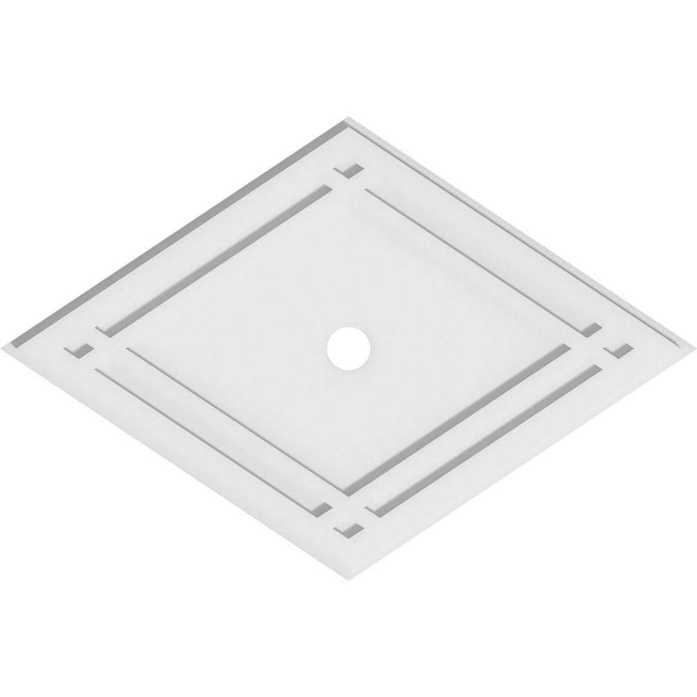 32 in. W x 21-3/8 in. H x 2 in. ID x 1 in. P Diamond Architectural Grade PVC Contemporary Ceiling Medallion price history on PriceWatchPro