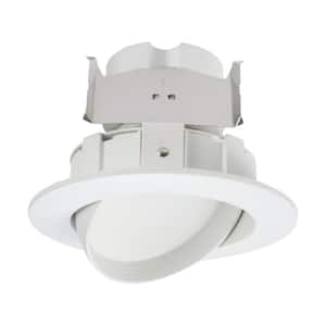 RA4 4 in. 2700-5000K Selectable CCT Integrated LED White Retrofit LED Module Recessed Light with Gimbal Trim