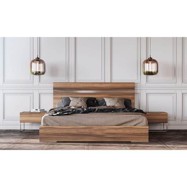 Nova Domus Lorenzo Walnut 1-Drawer 24 in. Nightstand