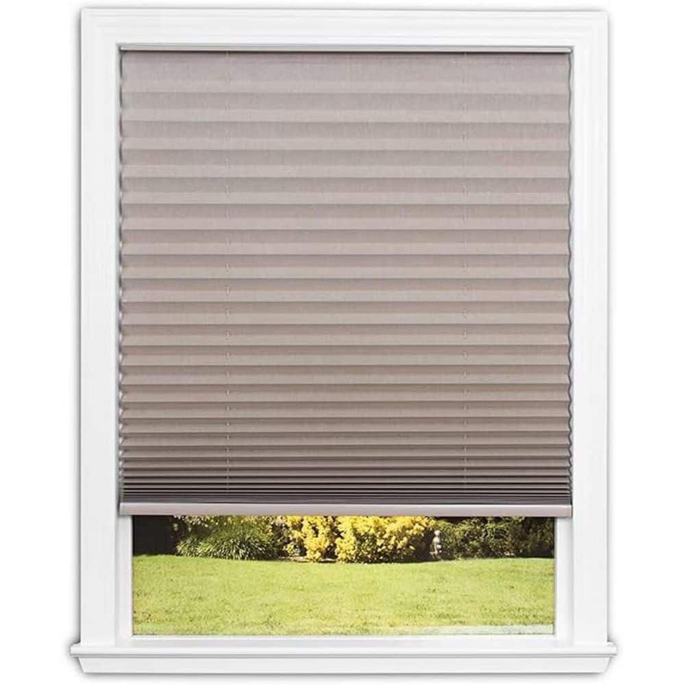 No Tools Easy Lift Trim-at-Home Cordless Pleated Light Blocking Fabric Shade Natural, 30 in. W x 64 in. L price history on PriceWatchPro