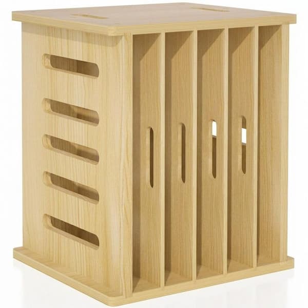 Natural Wood 6 Tier Cabinet Tray Divider Organizer Vertical Horizontal Kitchen Storage for Pots Pans Boards