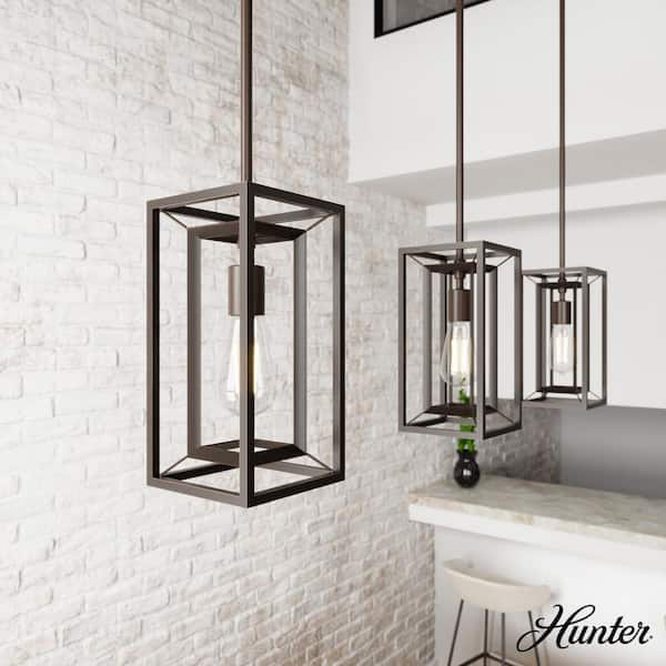 Hunter Doherty 1-Light Onyx Bengal Island Mini Pendant Light
