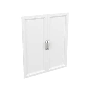 Style+ 25 in. W Traditional White Closet Door Kit