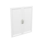Style+ 25 in. W Traditional White Closet Door Kit