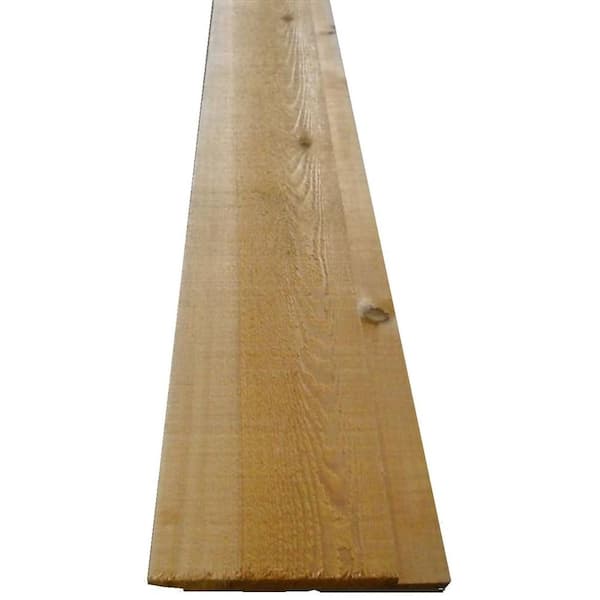 Unbranded 1 in. x 10 in. x 12 ft. Western Red Cedar Channel Siding Board