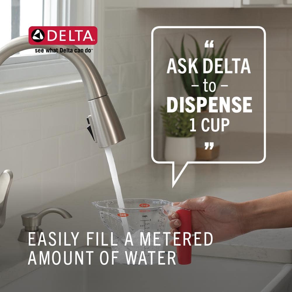 Chrome Pull-Down Kitchen Faucet with Voice Control