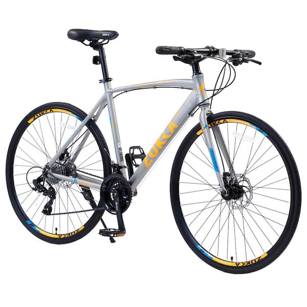 Zeus & Ruta 24 Speed Hybrid Bike Disc Brake 700 C Road Bike For Men Women ft. s City Bicycle