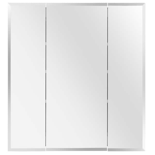 Fairfield 24 in. Surface mount Medicine Cabinet with Tri-View Mirror