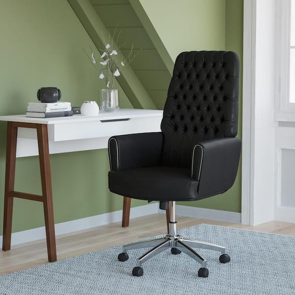 Flash Furniture Chambord Tufted Black Office Chair