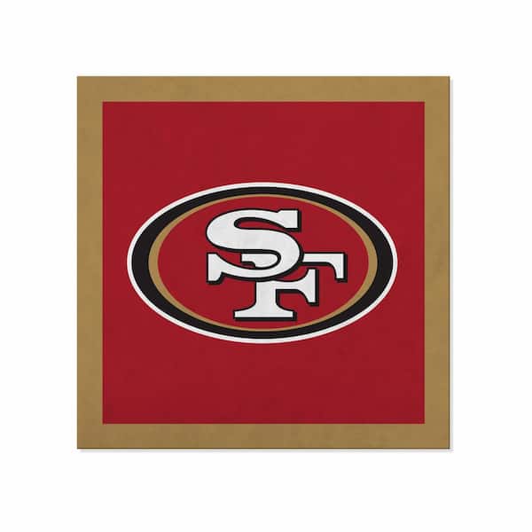 Rico Industries San Francisco 49ers 23 in. x 23 in. NFL Felt Wall Banner Flag