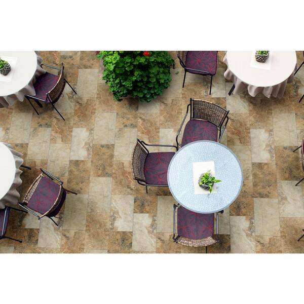 MSI Take Home Tile Sample - Porcini 6 in. x 6 in. Tumbled Travertine Paver Tile (0.25 sq. ft.)