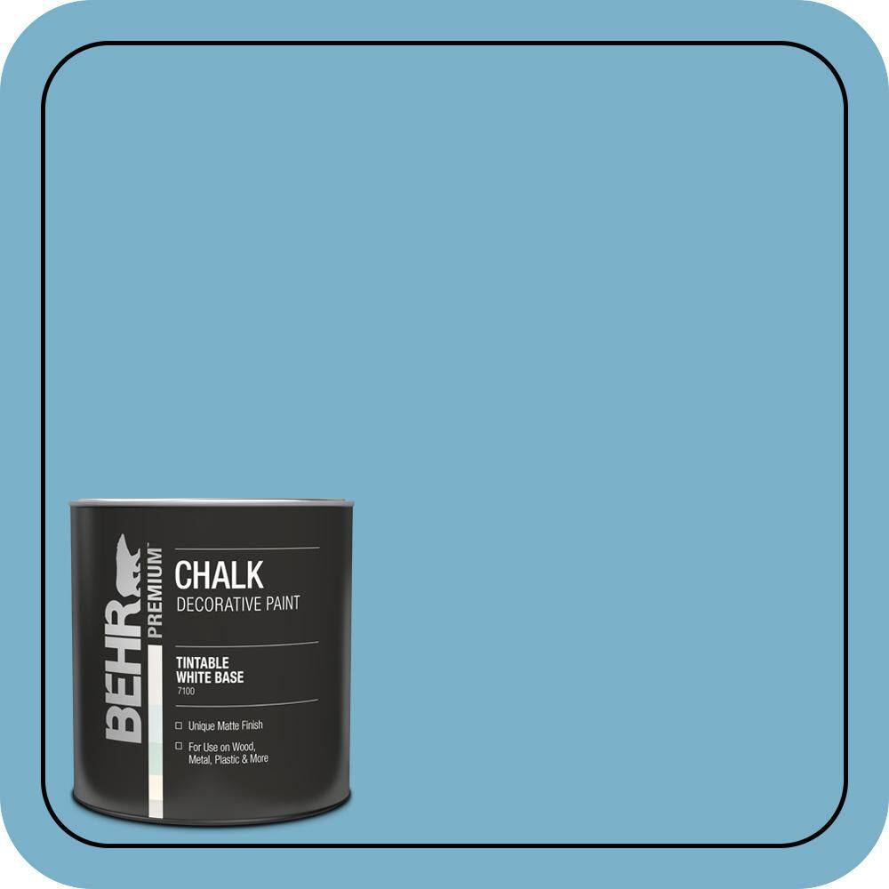 BEHR 1 qt. #M490-4 Frisky Blue Interior Chalk Finish Paint 710004 - The ...