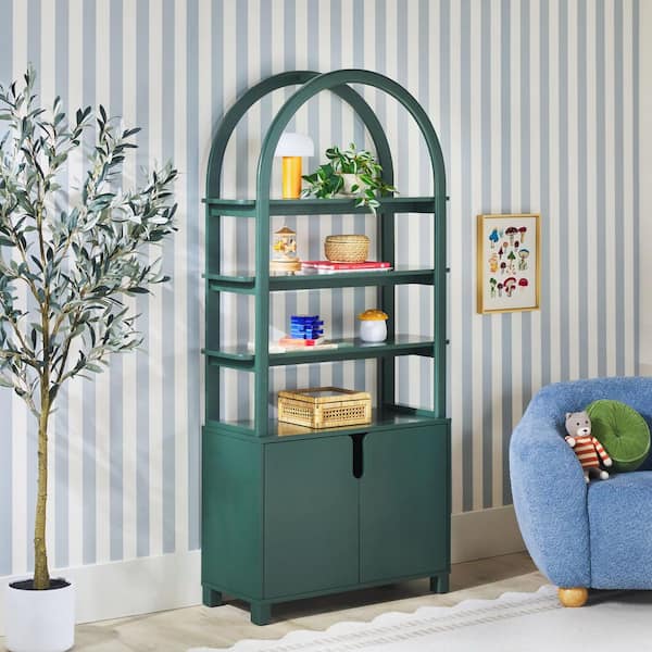 Walker Edison Furniture Company Zoey 72 in. Tall Green MDF/Solid