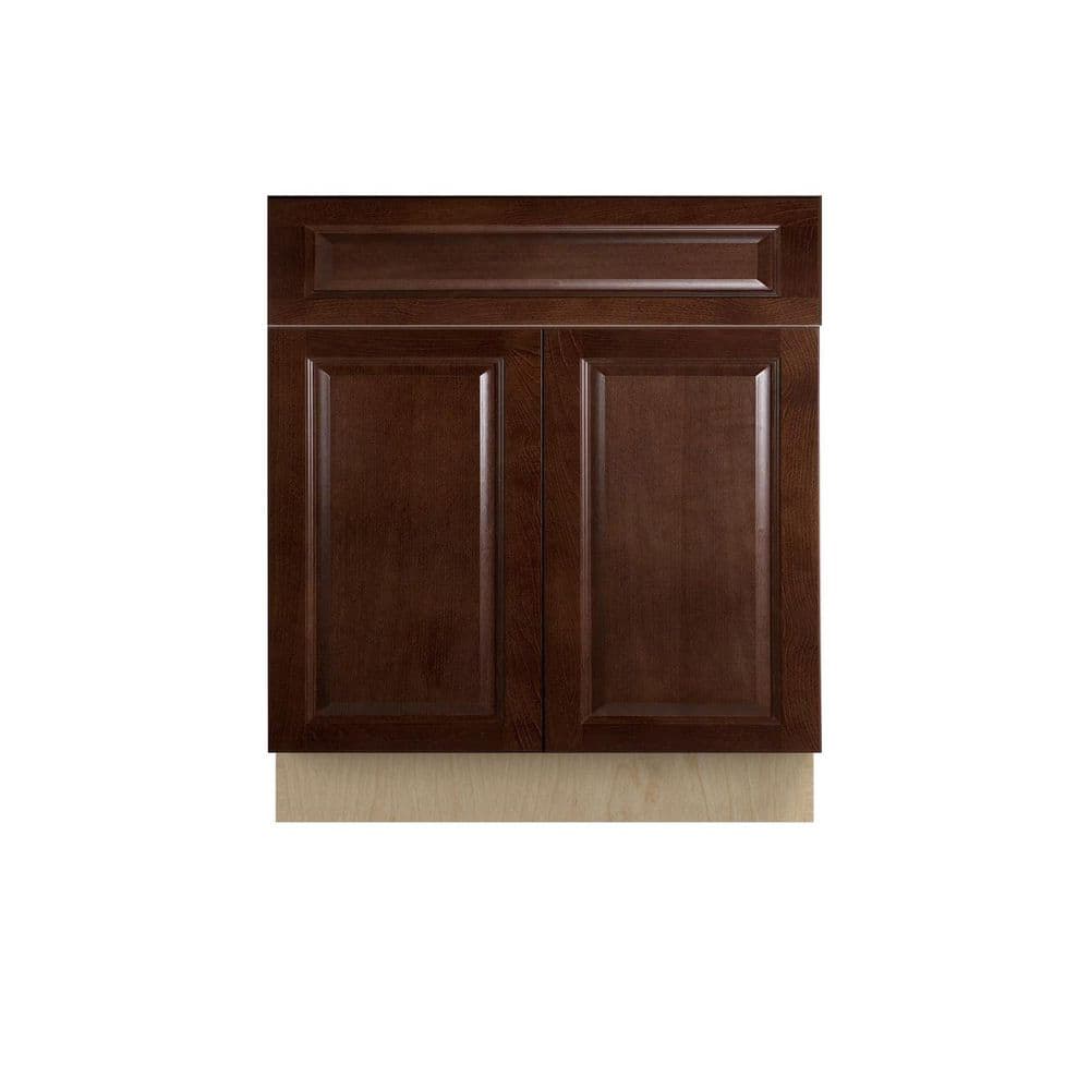 Charlotte Raised 24 in. W x 34.5 in. H x 24 in. D in Bordeaux Plywood Assembled Base Cabinet price history on PriceWatchPro