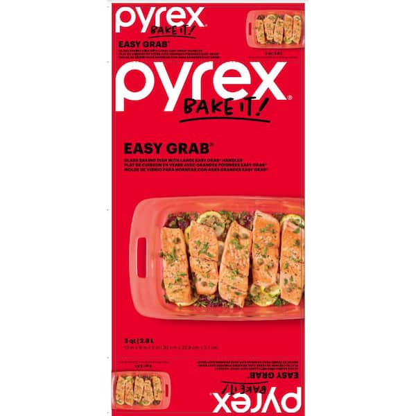Pyrex Easy Grab 4-Piece Glass Bakeware Set 1090992 - The Home Depot
