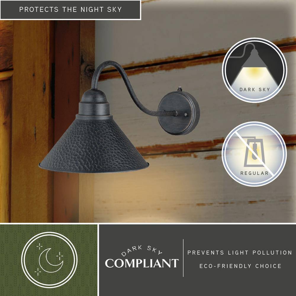Aged Iron 20'' Rustic Outdoor Wall Sconce