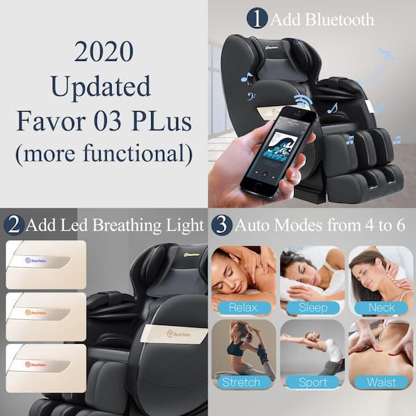 Full Zero Gravity Shiatsu Recliner, Deluxe Massage Chair Favor 03