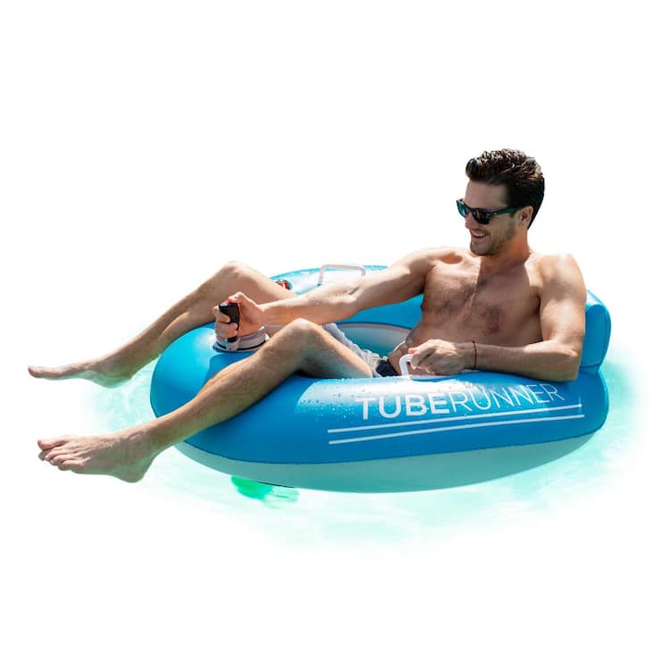 POOLCANDY COPY 0 44 in. Inflatable Tube Runner - Deluxe Motorized Pool Tube