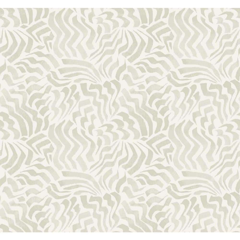 Zora Wave Light Grey Wallpaper