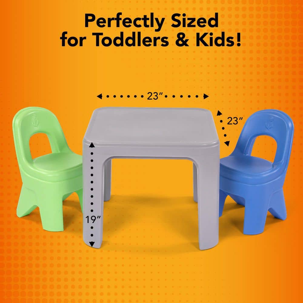 Simplay3 Durable Plastic Kids Play Table and Chair Set
