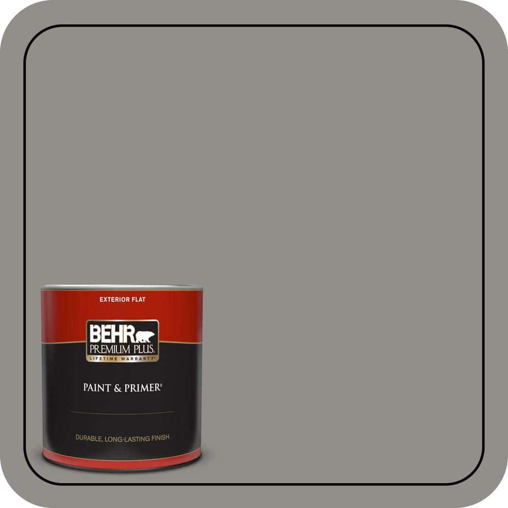 1 qt. #HDC-AC-19 Grant Gray Flat Exterior Paint & Primer price history on PriceWatchPro
