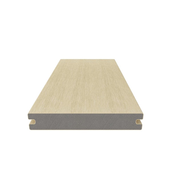 1 in. x 6 in. x 8 ft. Japanese Cedar Solid with Groove Composite Decking Board, UltraShield Natural Magellan