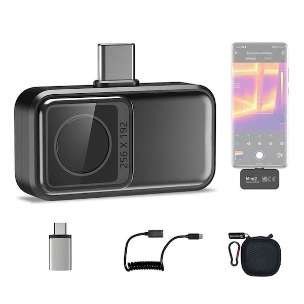 Vrbgify Analog Mini Android Thermal Camera 50° Wide Angle, -4°F to 622°F, USB-C, Digital 25Hz Refresh Rate for Android Only