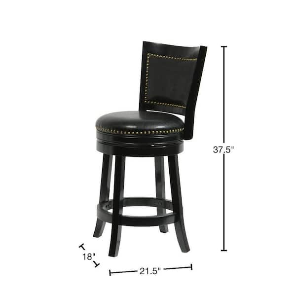 black nailhead bar stools