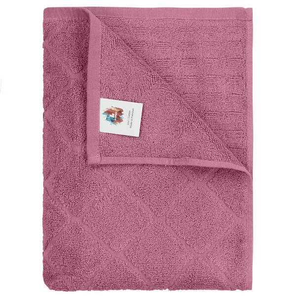 Heatherly 6-Piece Foxglove Textured 4843T7R785 Towel - Cotton The Home Depot Bath Set