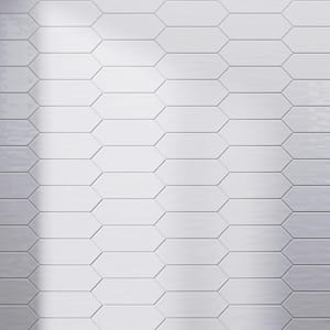 Taylor White 3.94 in. X 11.81 in. Polished Ceramic Picket Wall Tile (10.76 sq. ft./Case)