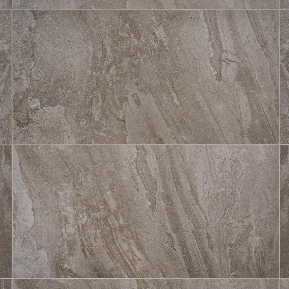 Pearl Gray Large Format Matte Porcelain Tile 24x48