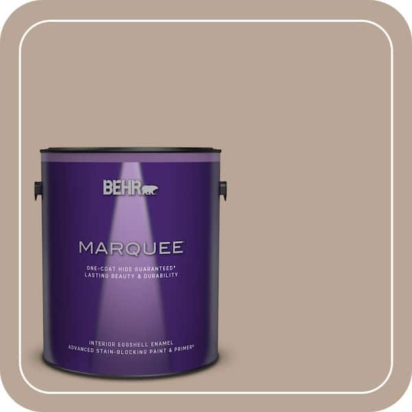 BEHR MARQUEE 1 gal. #BXC-43 Desert Sandstorm Eggshell Enamel Interior Paint & Primer