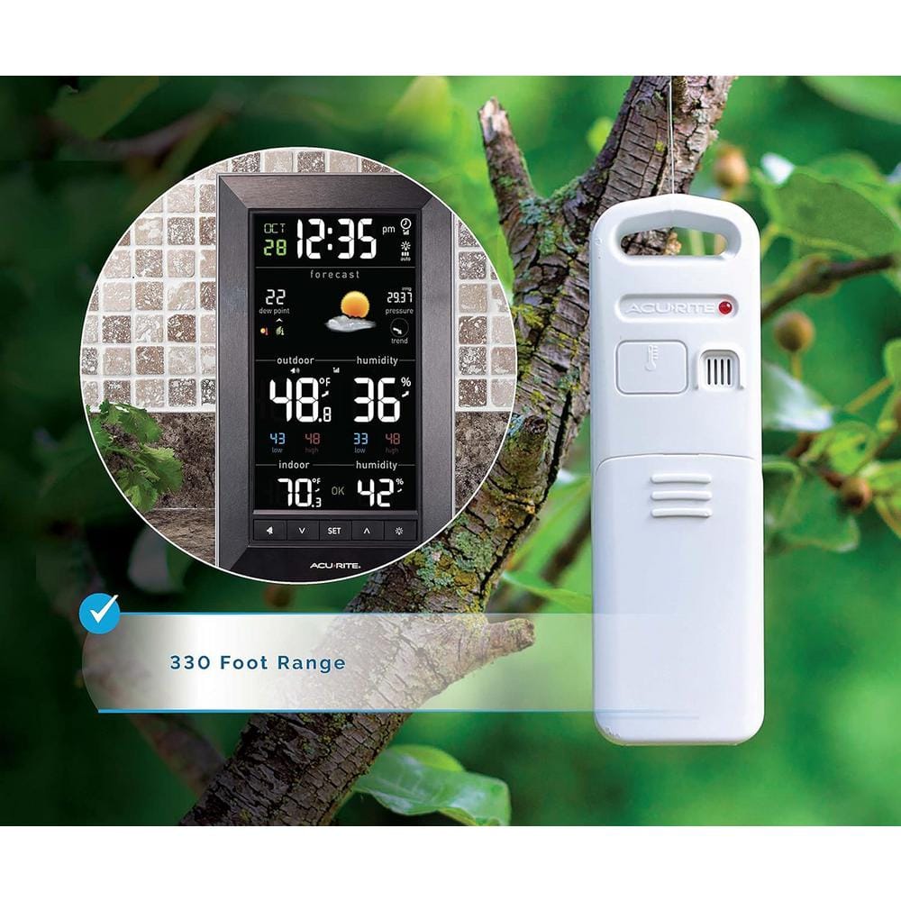 AcuRite Wireless Vertical Color Weather Station with Humidity Sensor
